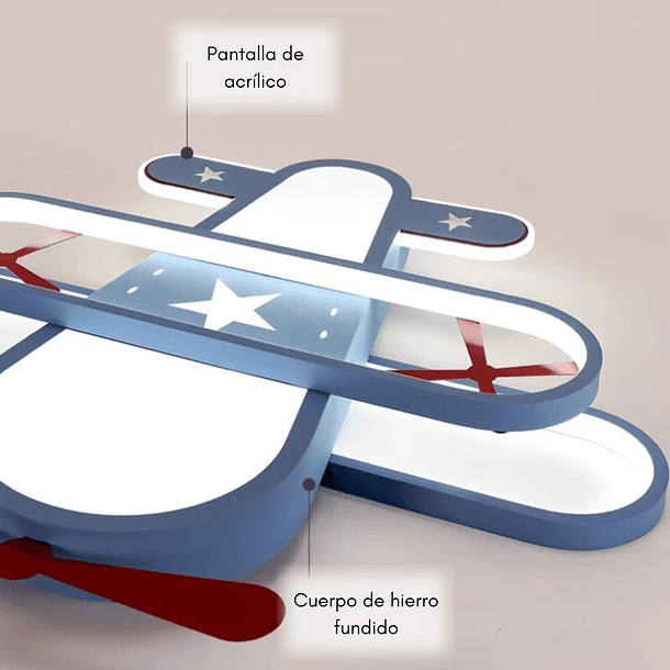 Lámpara LED de techo modelo Avión 4