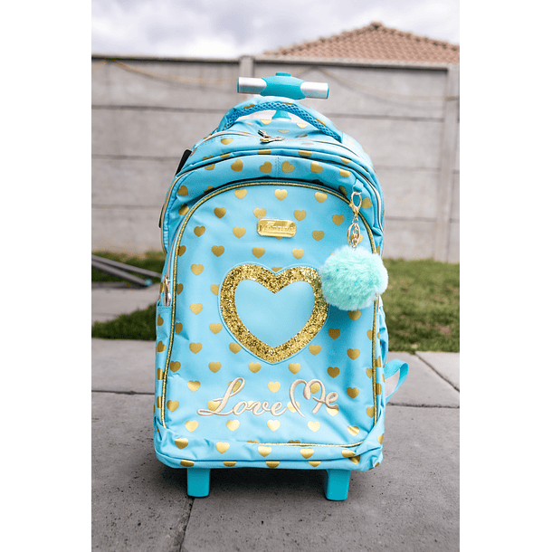 Mochila Rodante infantil Corazón dorado