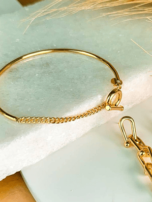 Pulseira bracelete elo corrente