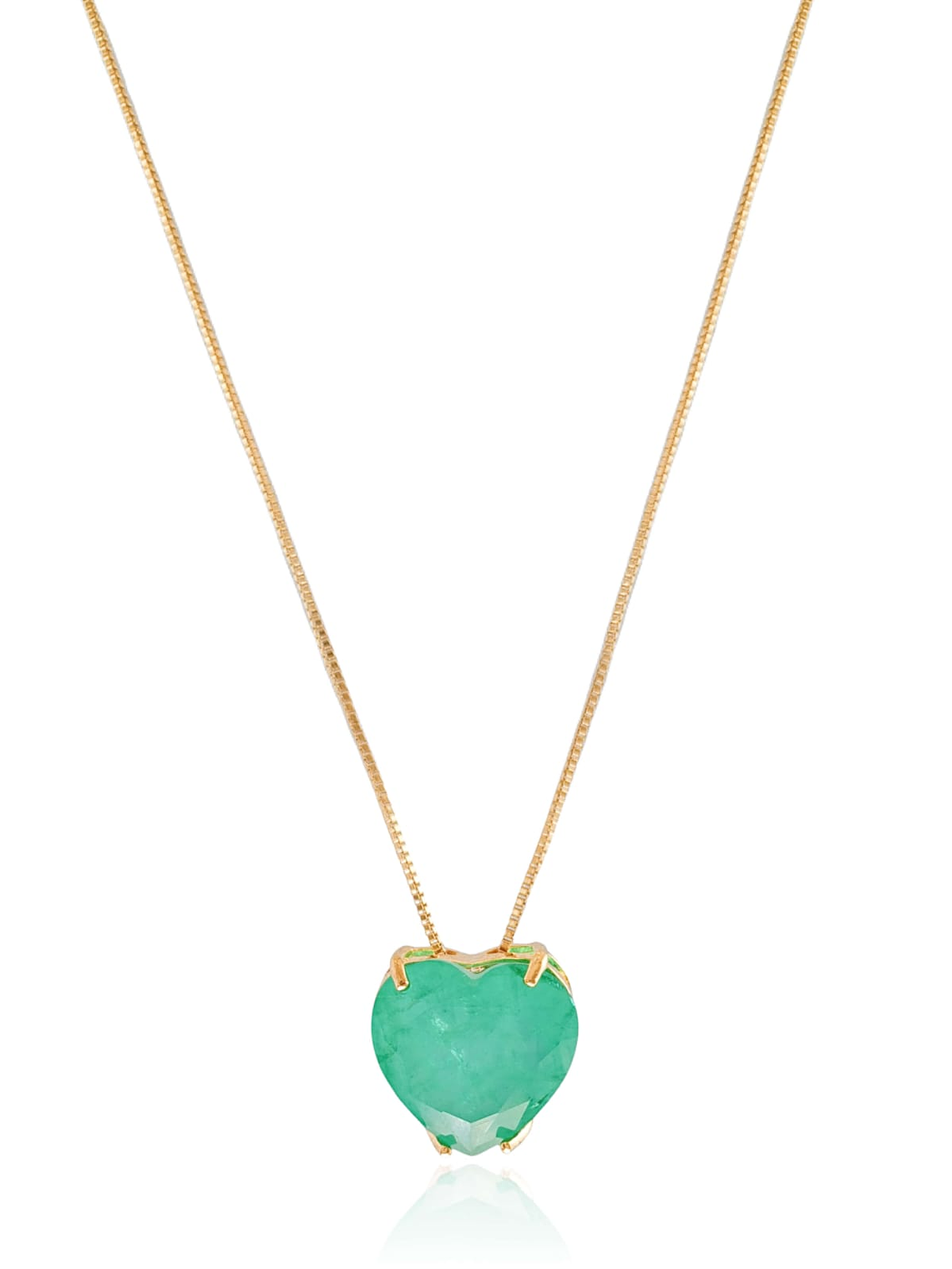 colar pingente coração pedra turmalina fusion 1