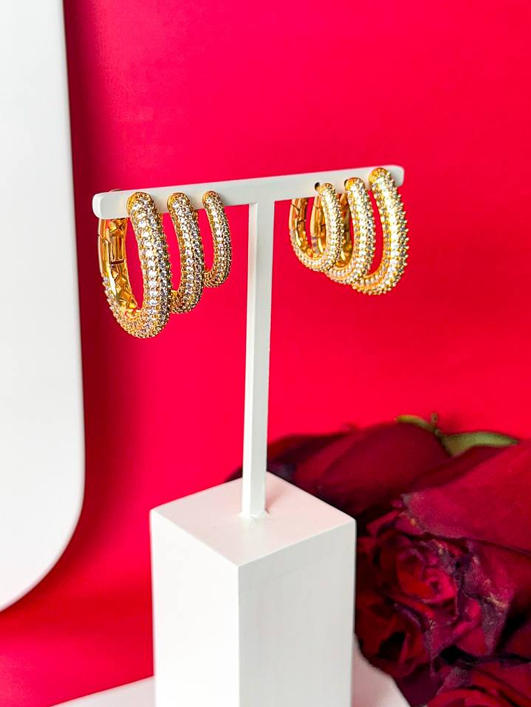 Argola Oval TRES TAMANHOS 1