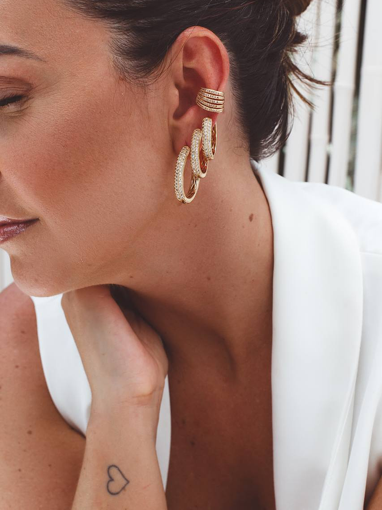 Argola Oval TRES TAMANHOS 2