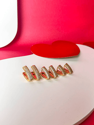 Argola V TRES TAMANHOS