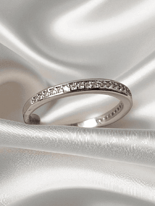 Anel aparador cravejado