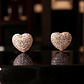 brinco coração cravejado microzirconias - Thumbnail 1