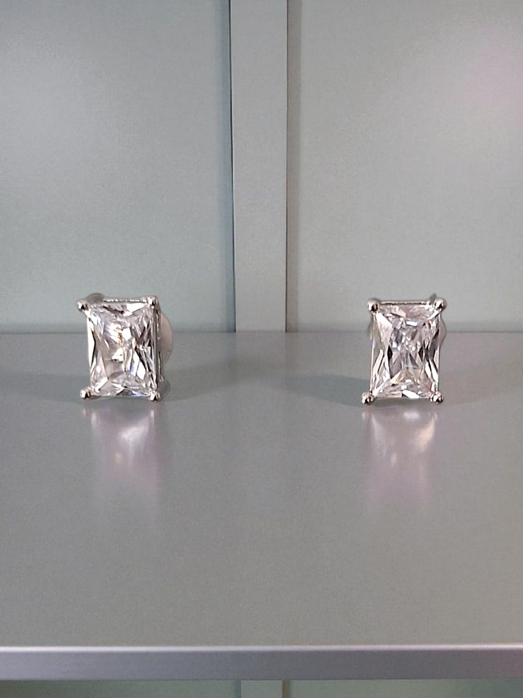 brinco zirconia retangular 1