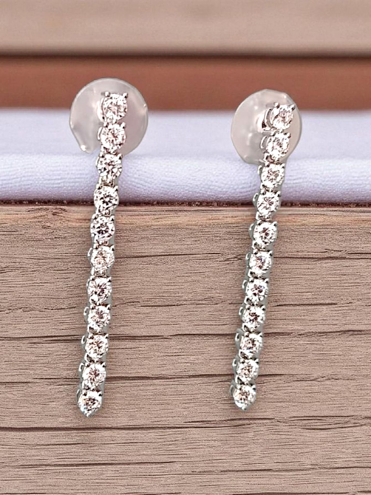 brinco fio de zirconias 1