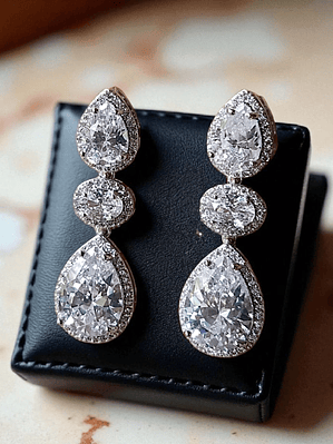 Brinco Gota oval Gota