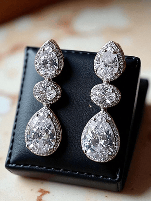 Brinco Gota oval Gota