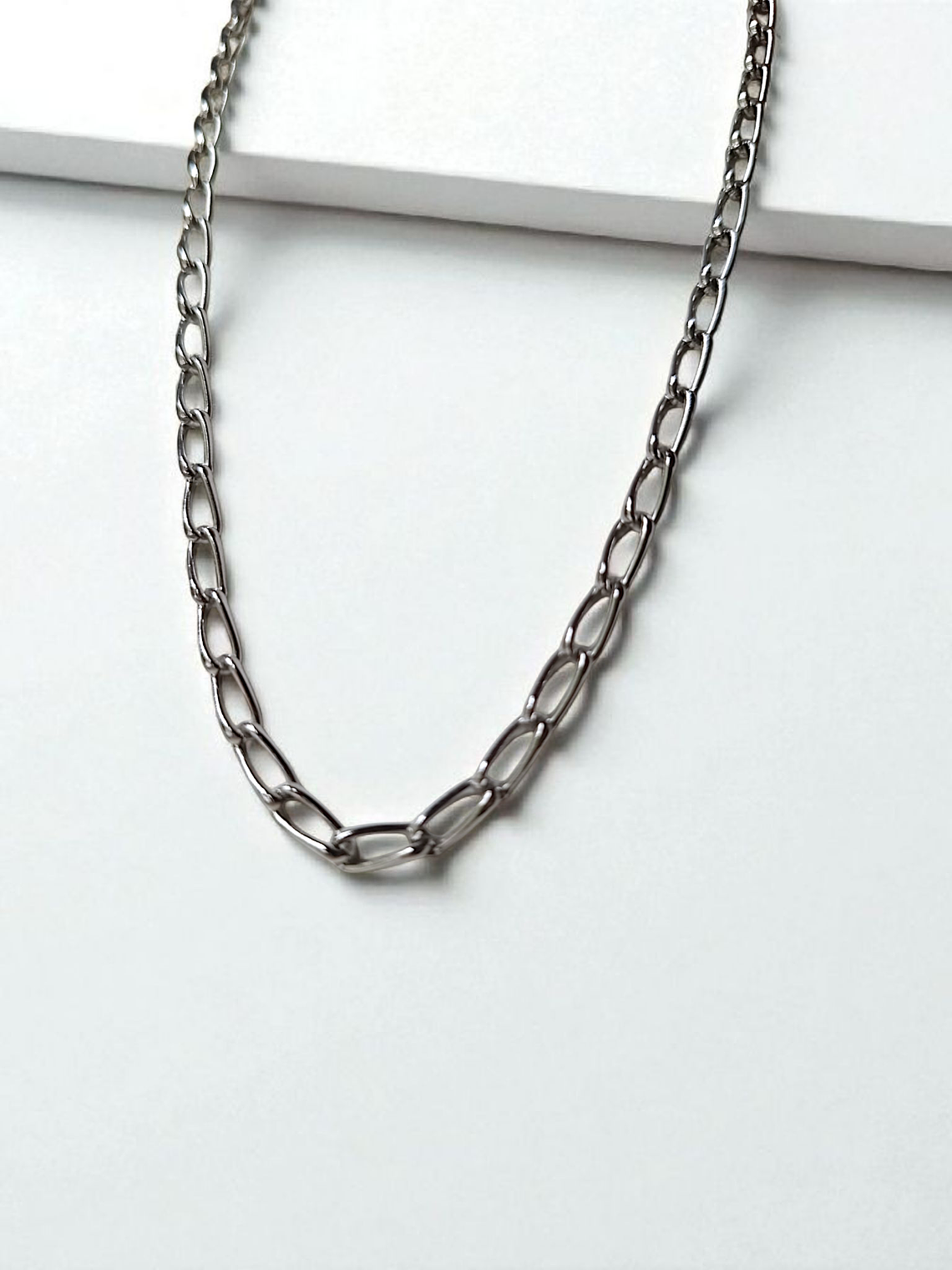 corrente elo cadeado alongado torcido 1