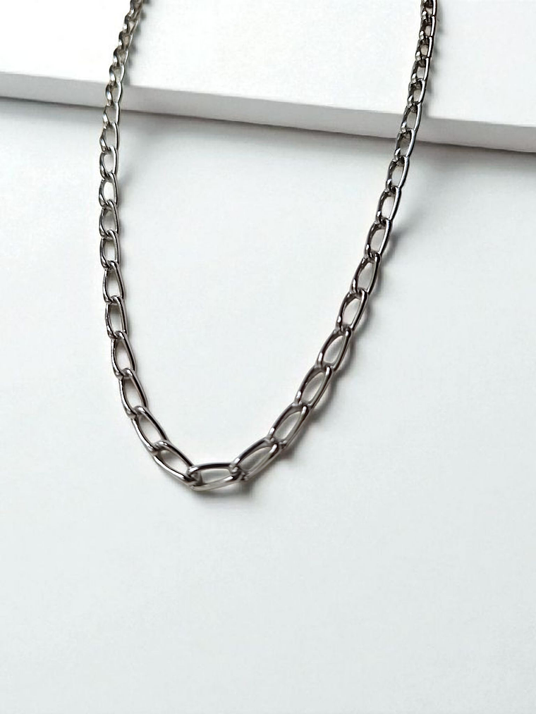 corrente elo cadeado alongado torcido 1