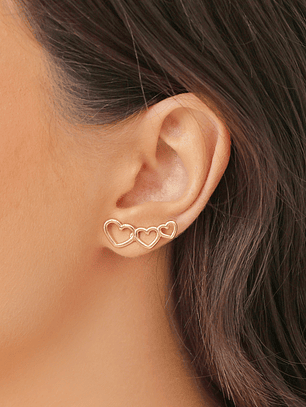 EARCUFF CORAÇÕES