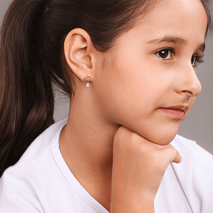 BRINCO COROA GOTA CRISTAL