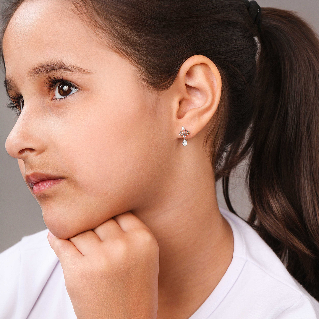 BRINCO COROA GOTA CRISTAL 1