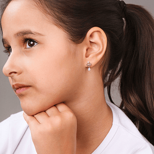 BRINCO COROA GOTA CRISTAL