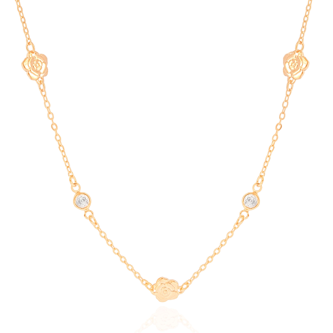 CHOKER FLOR PONTO DE LUZ 2