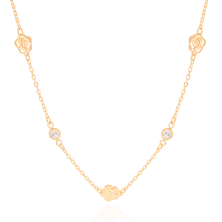 CHOKER FLOR PONTO DE LUZ 2