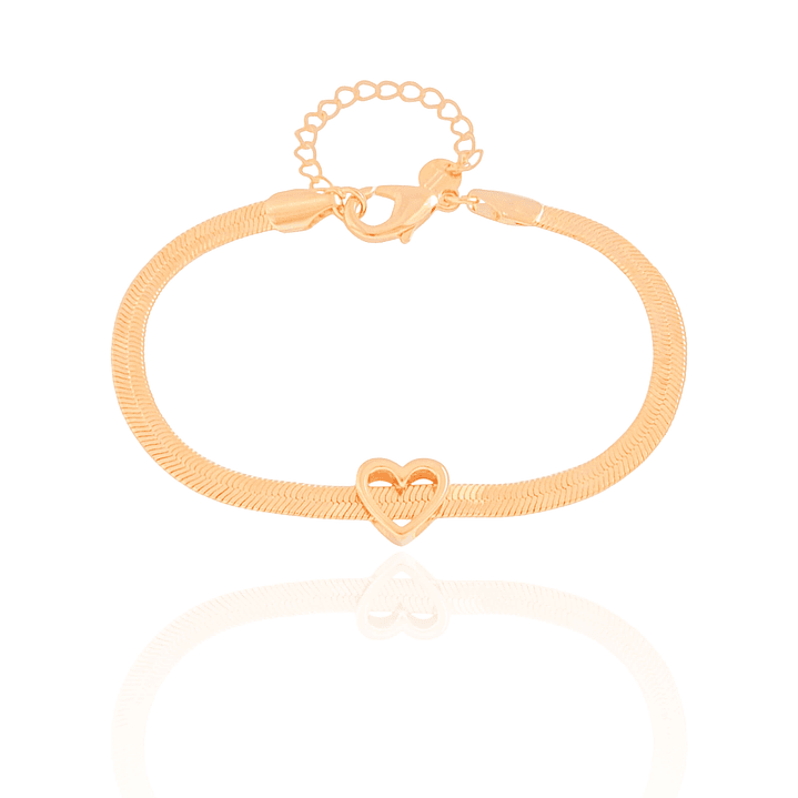 pulseira malha coração 1