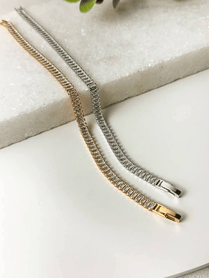 PULSEIRA NAVETE PRATEADA