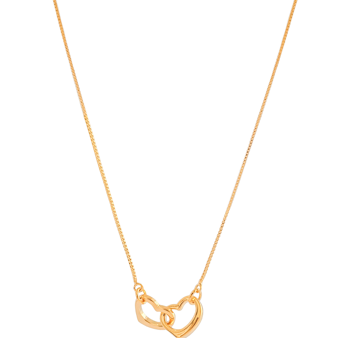 COLAR CORAÇÕES ENTRELAÇADOS 1