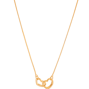 COLAR CORAÇÕES ENTRELAÇADOS