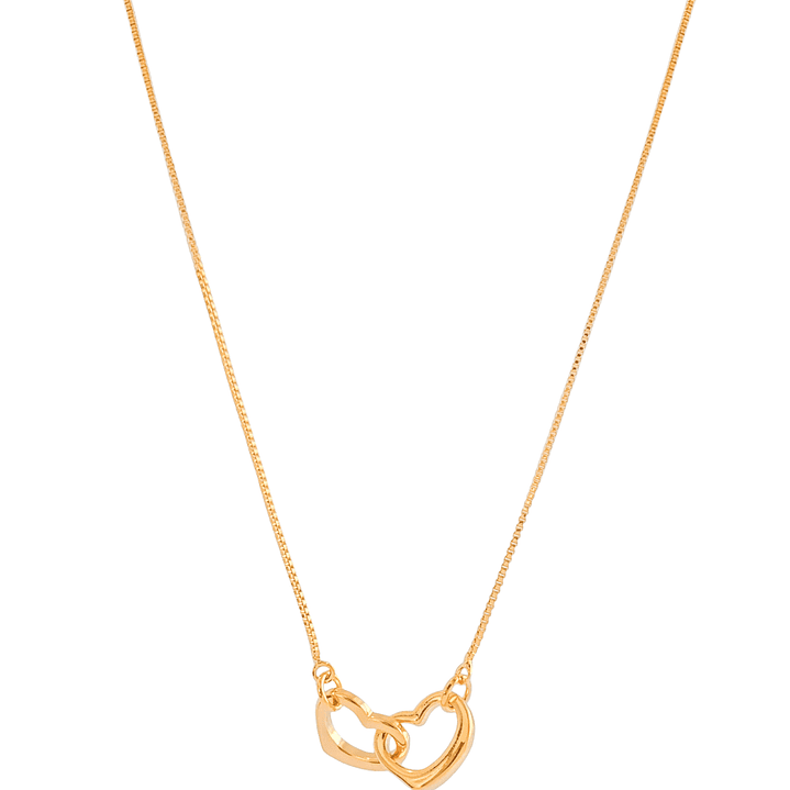 COLAR CORAÇÕES ENTRELAÇADOS 1