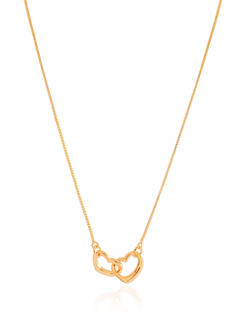 COLAR CORAÇÕES ENTRELAÇADOS 1