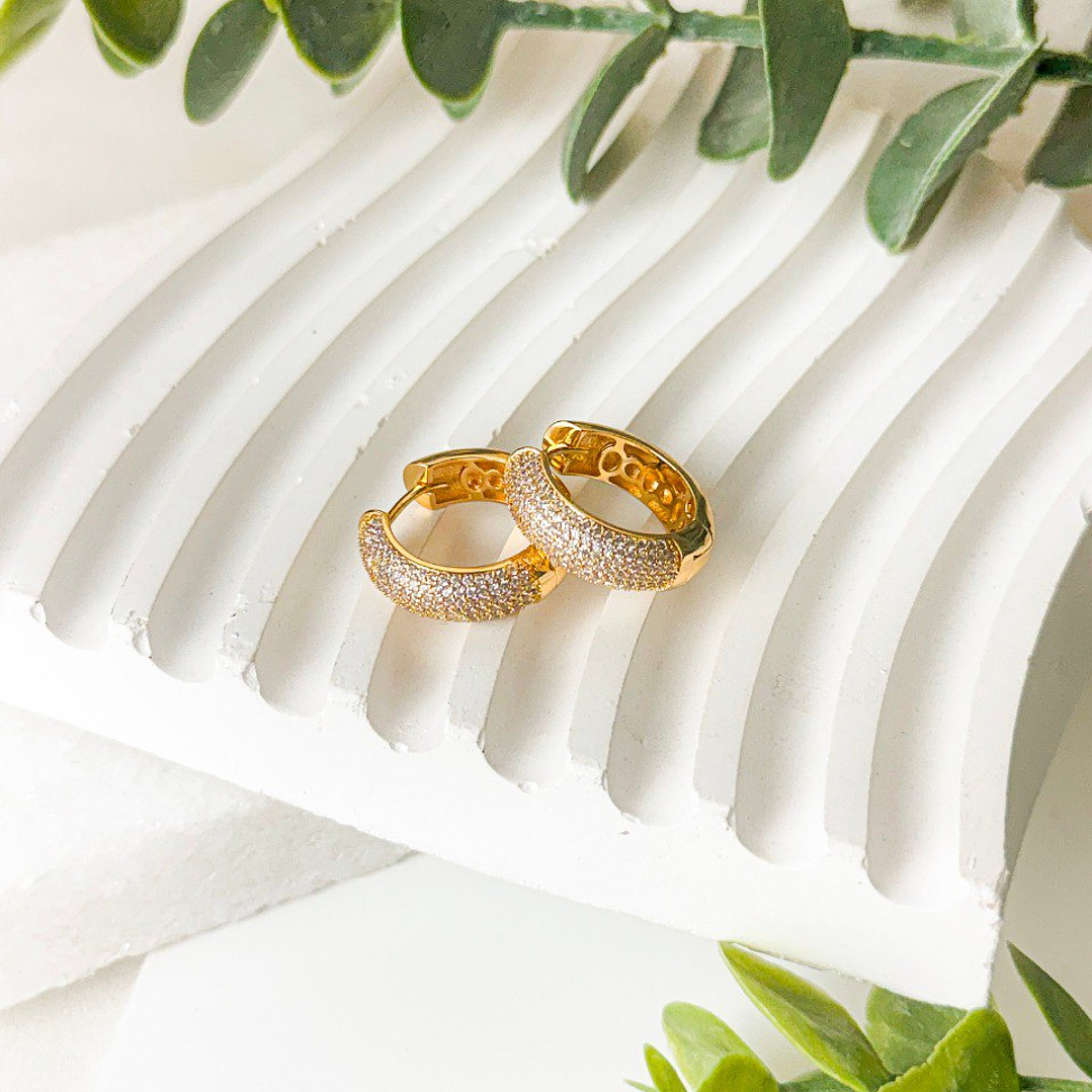 Argola cravejada microzirconias 1