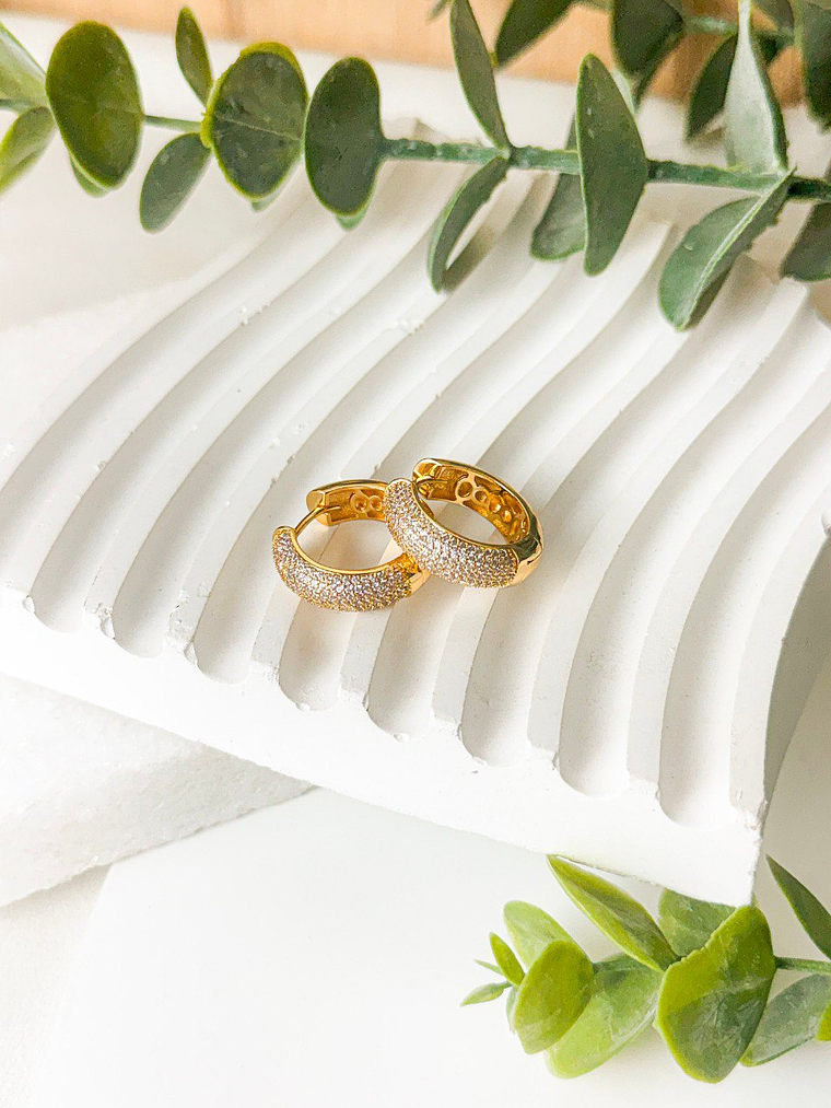 Argola cravejada microzirconias 1