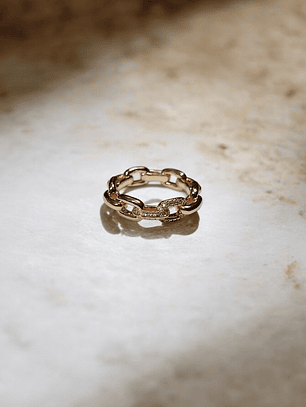 ANEL 2 ELOS CRAVEJADOS