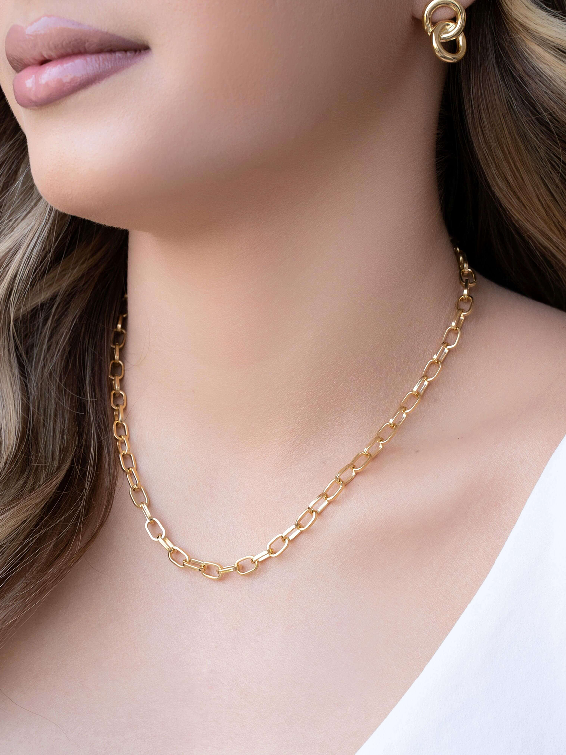 COLAR ELOS OVAIS LISOS  1