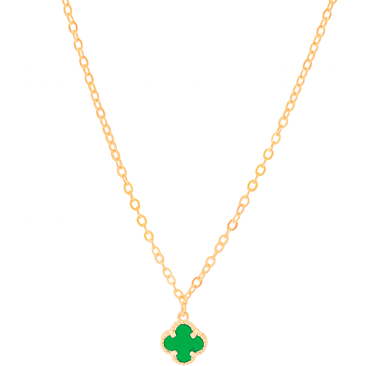 COLAR PINGENTE TREVO TOM ESMERALDA 1