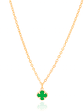 COLAR PINGENTE TREVO TOM ESMERALDA - Thumbnail 1