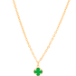 COLAR PINGENTE TREVO TOM ESMERALDA - Thumbnail 1