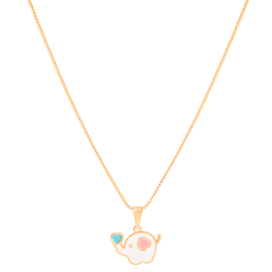 COLAR INFANTIL PINGENTE ELEFANTE