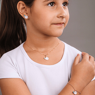 COLAR INFANTIL PINGENTE ELEFANTE