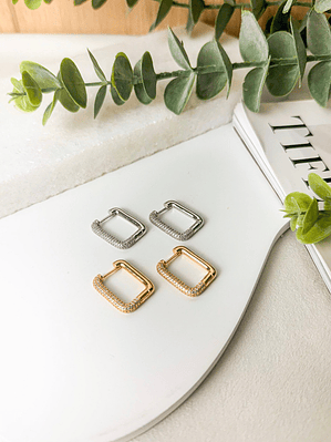 ARGOLA QUADRADA FRENTE CRAVEJADA