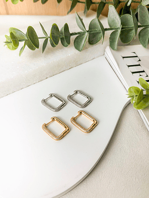 ARGOLA QUADRADA FRENTE CRAVEJADA