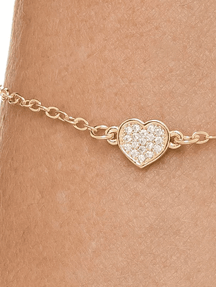 PULSEIRA PINGENTE CORAÇÃO
