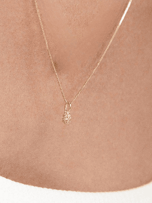 COLAR PINGENTE GOTA CRAVEJADA