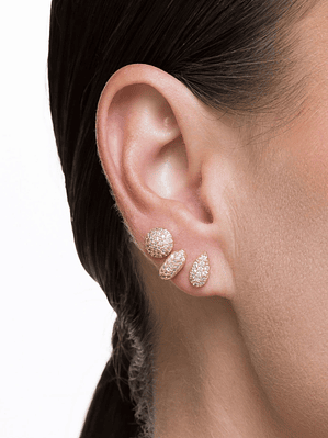 TRIO BRINCOS CRAVEJADOS