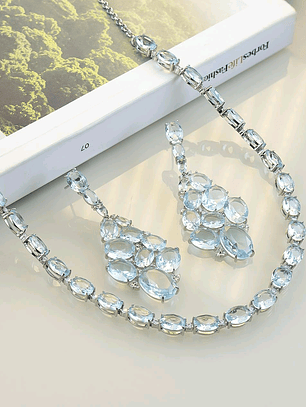 BRINCO LUXO TURMALINA AZUL