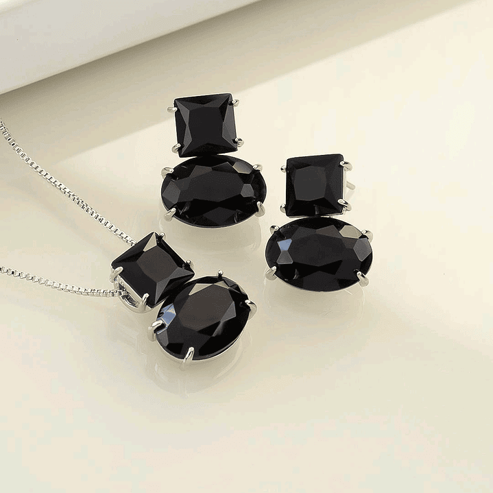 CONJUNTO OVAL E QUAD ONIX 1