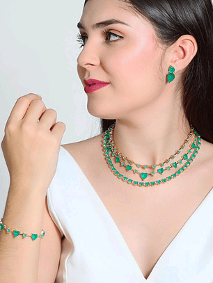 PULSEIRA CORAÇÕES ESMERALDA FUSION