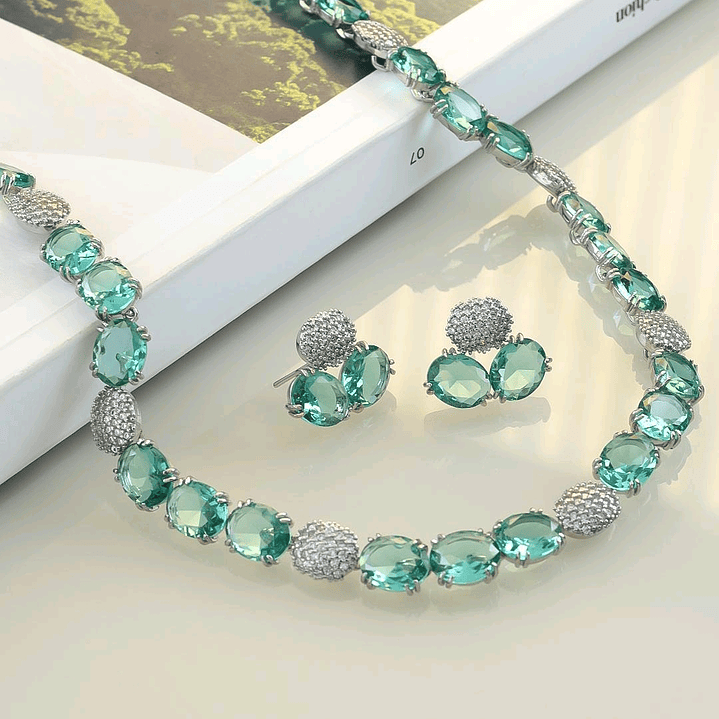 CONJUNTO OVAL TURMALINA E ZIRCONIA 1