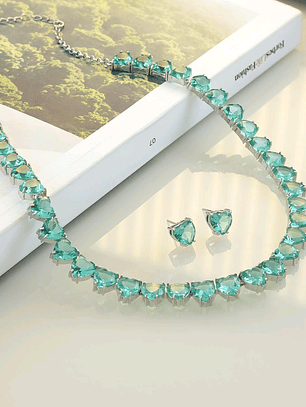 BRINCO CORAÇÃO TURMALINA