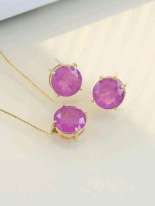 CONJUNTO REDONDO FUCSIA FUSION