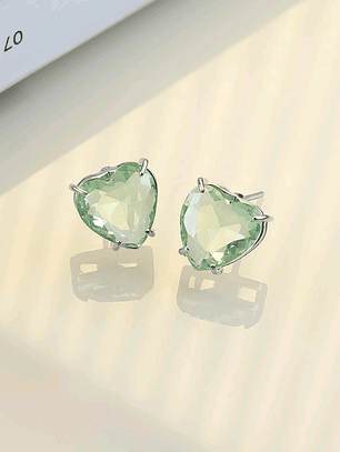 BRINCO CORAÇÃO TURMALINA ACQUA