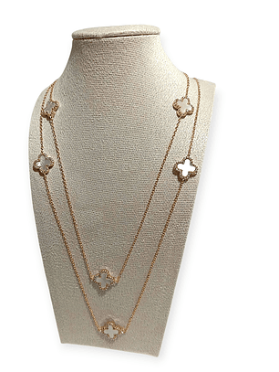 COLAR LONGO TREVO MADREPEROLA