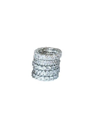 ALIANÇA CRAVEJADA ZIRCONIA